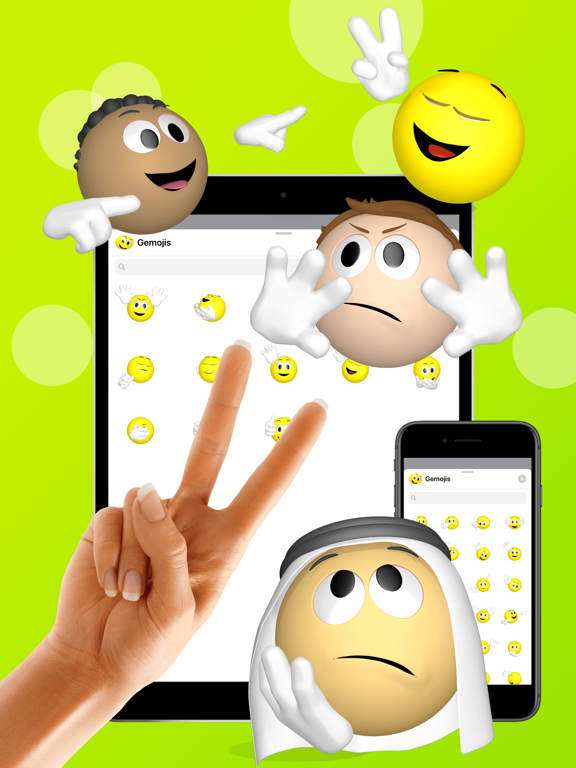 Emoji + gestures > Gemojis iPad screenshot 4 - Entertainment app