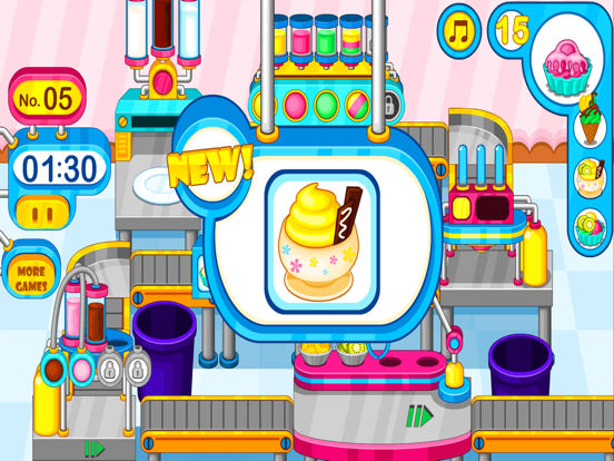 Cooking colorful ice cream iPad screenshot 5 - Games app
