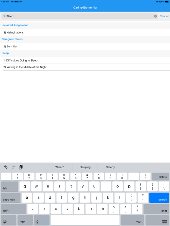Screenshot #6 pour Caring4Dementia