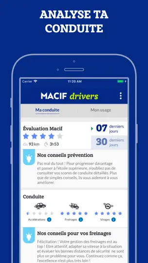 Capture d'écran de MACIF Drivers sur iPhone 2