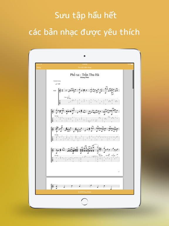 Hoc dan Guitar - Học đàn iPad screenshot 4 - Music app
