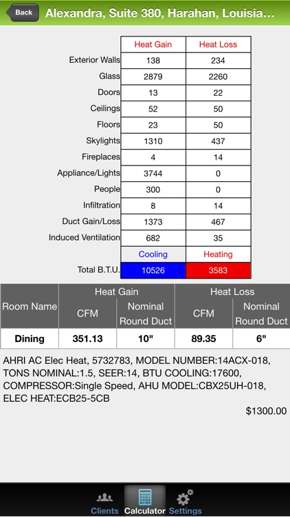 HeatLoadCalculatorProforiPhone screenshot-3
