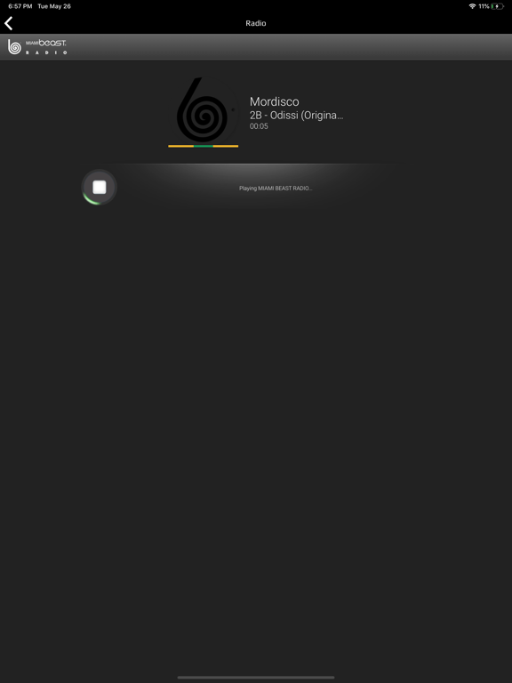 Miami Beast Radio iPad screenshot 2 - Music app
