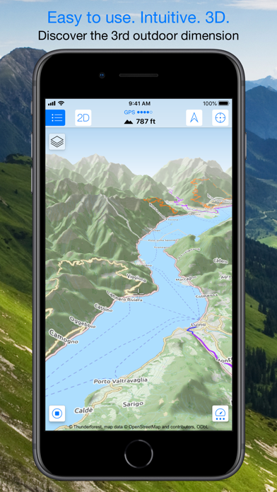 Maps 3D PRO - Hike & Bike Screenshot