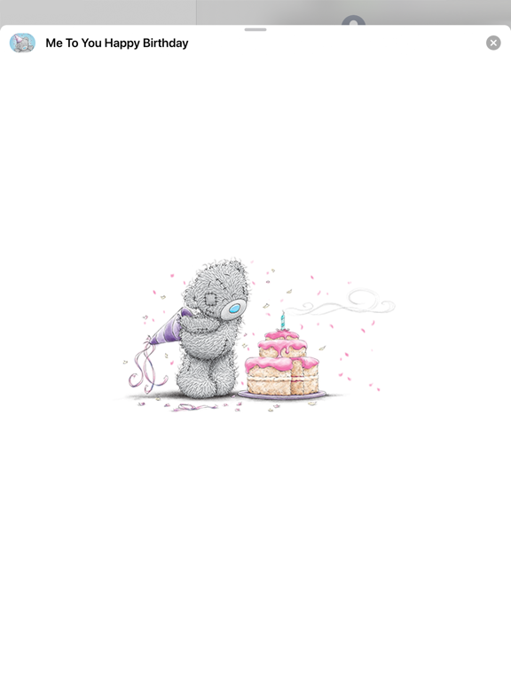 Me To You Happy Birthday iPad screenshot 5 - Stickers app