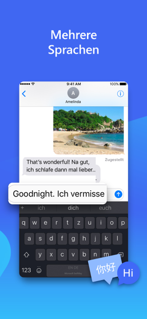Microsoft SwiftKey-Tastatur Screenshot