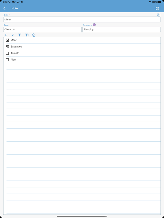 Screenshot #6 pour Bloc-notes: notes, listes Pro