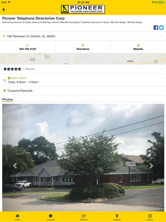 Pioneer Telephone Directories iPad screenshot 3 - Reference app