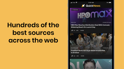 Screenshot #1 pour QuickNews: The Real News App