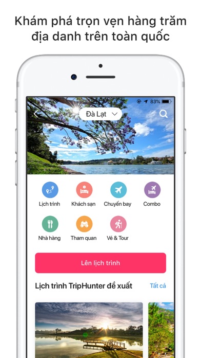 Screenshot #2 pour TripHunter: Lịch trình du lịch