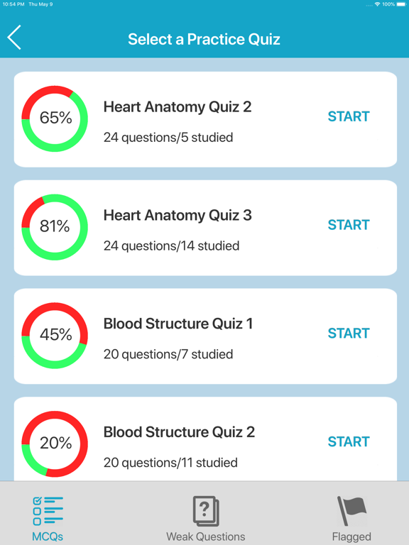 Screenshot #5 pour Cardiovascular System Quizzes