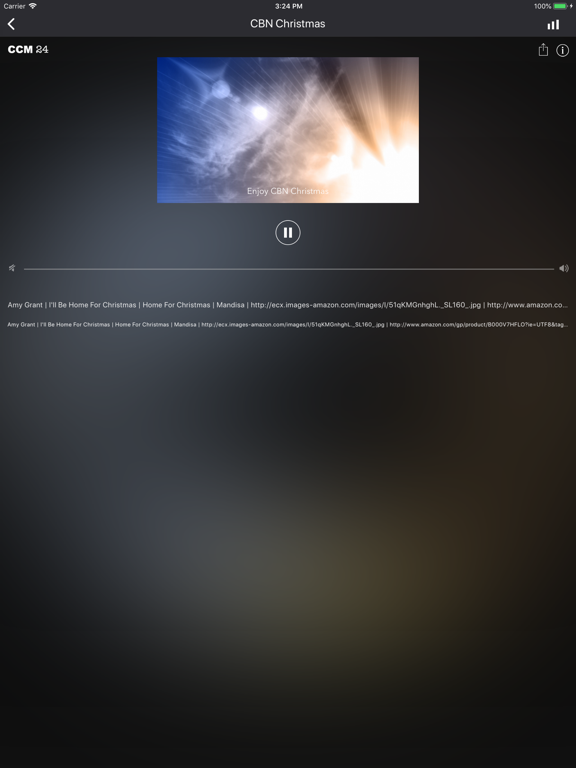 CCM 24 Radio Stations iPad screenshot 4 - Music app