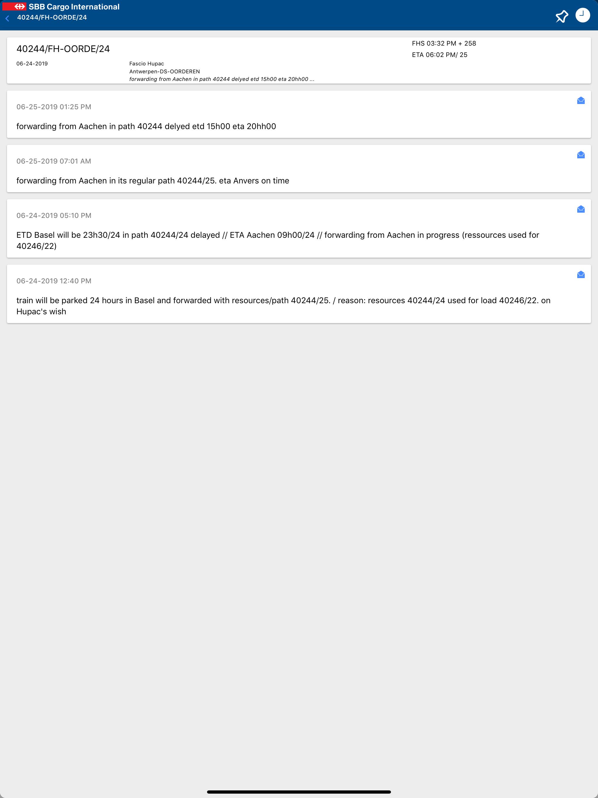 SBB Cargo International App screenshot 6