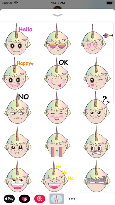 Screenshot #2 pour Unicorn girl