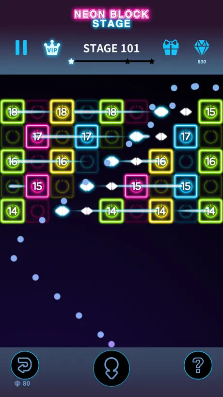 Bricks Breaker Neon 9