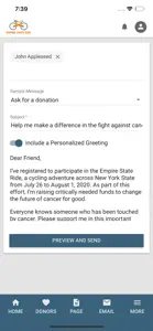 Empire State Ride Fundraising screenshot #4 for iPhone