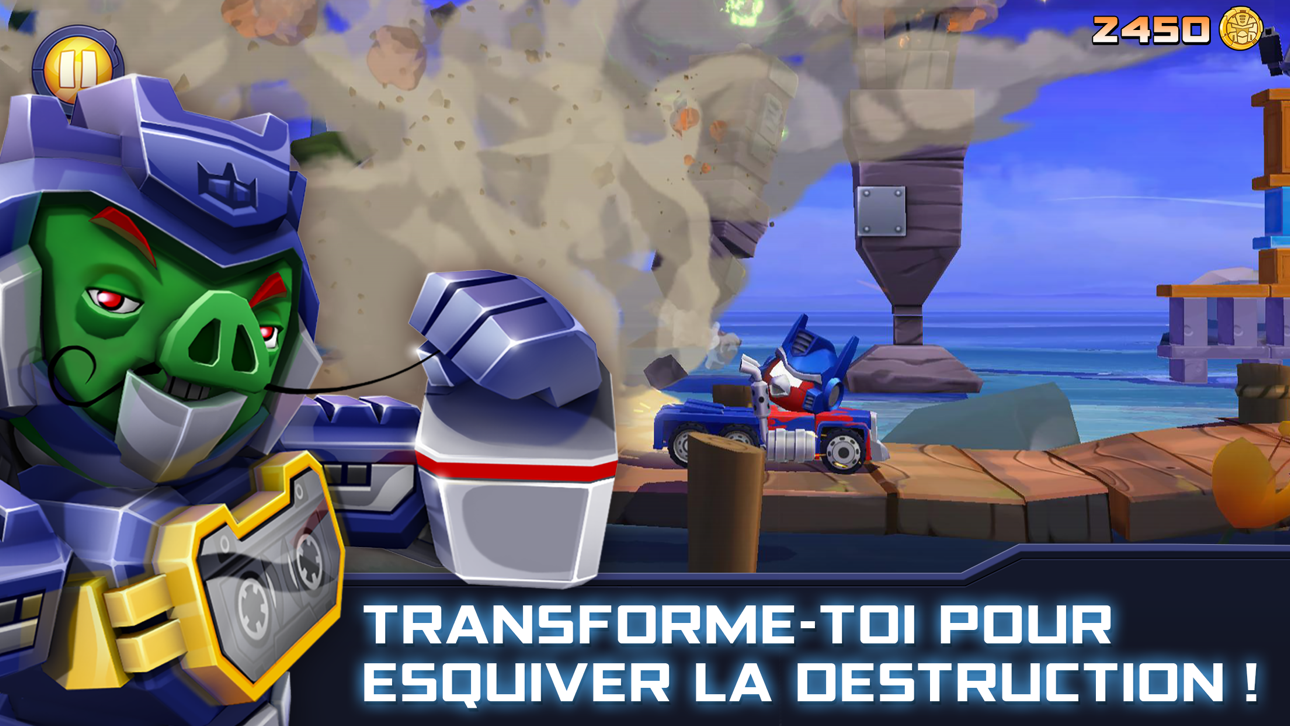 Angry Birds Transformers iOS Mod IPA screenshot 4 - iOS game interface