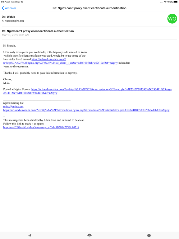 Screenshot #5 pour Libraesva Email Archiver App