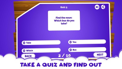 English Grammar Noun Quiz Game screenshot 2