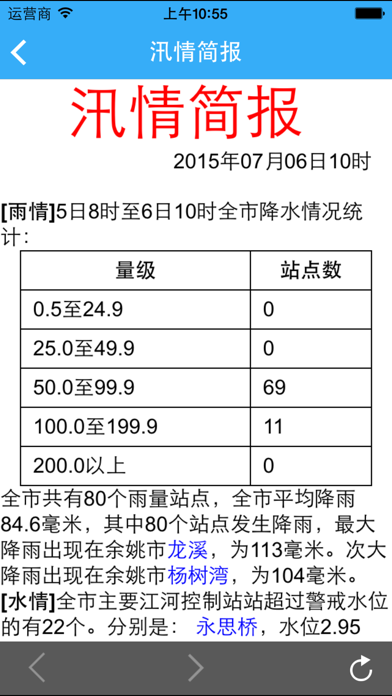 Screenshot #3 pour 余姚防汛系统