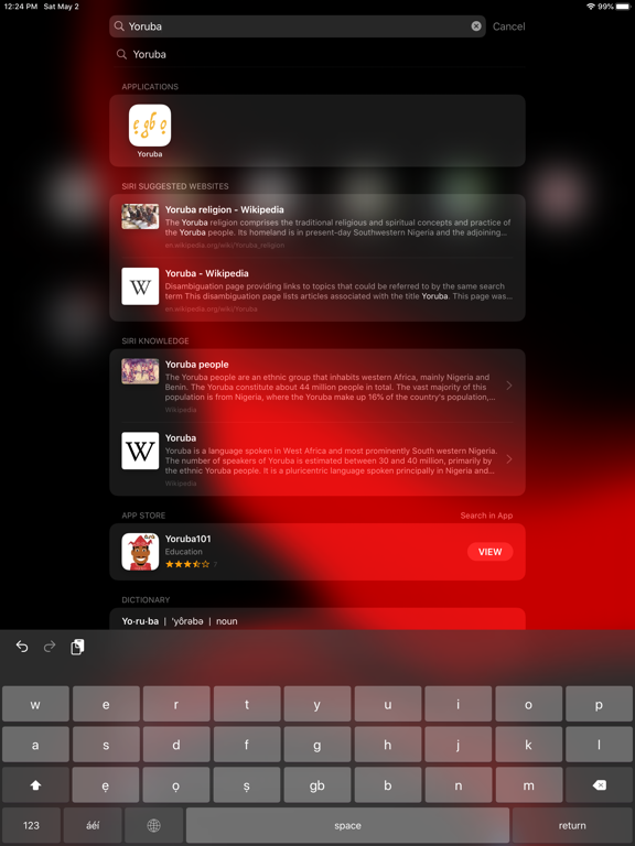 Screenshot #4 pour Yoruba Keyboard