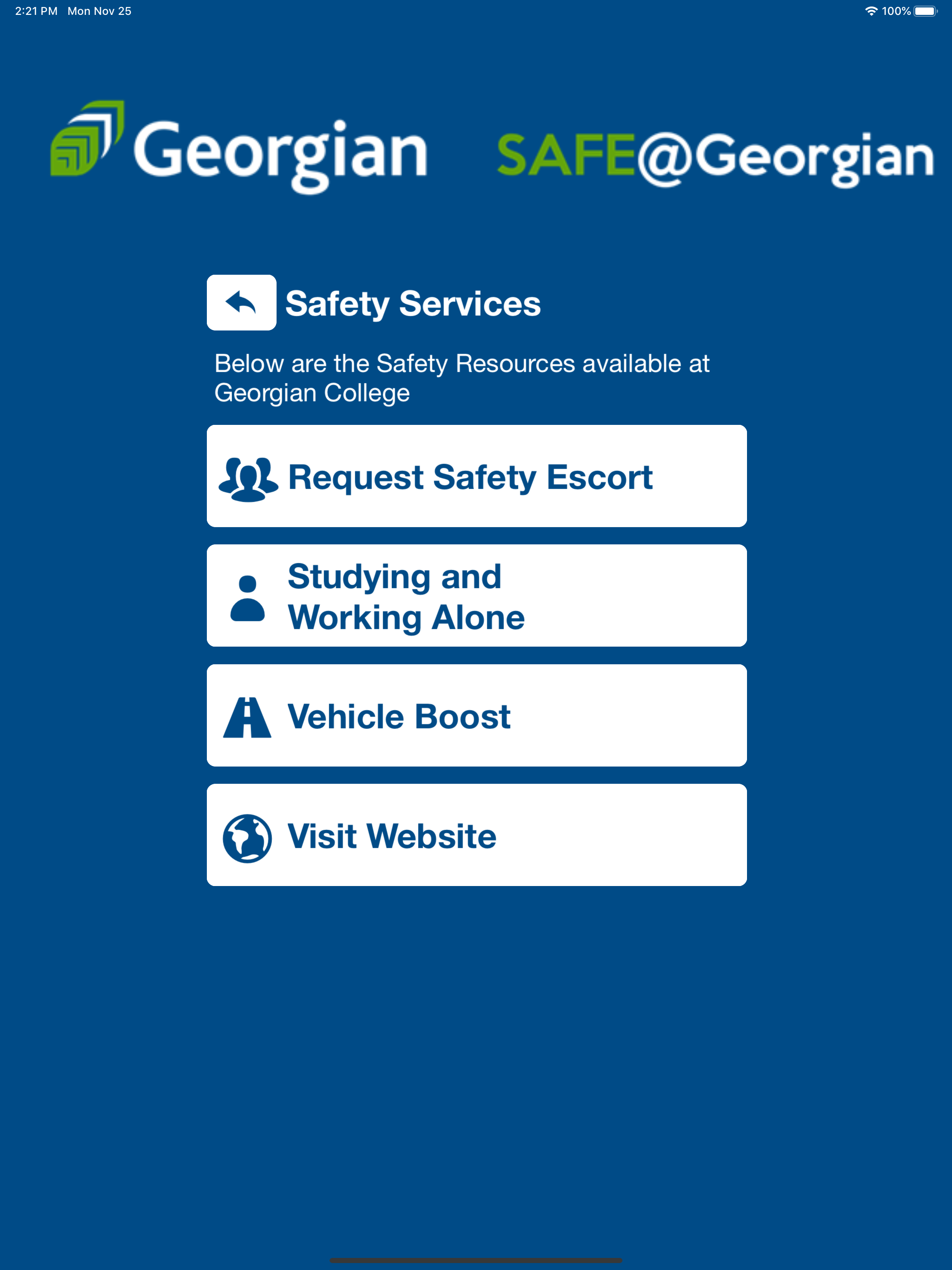 Safe@Georgian screenshot 13