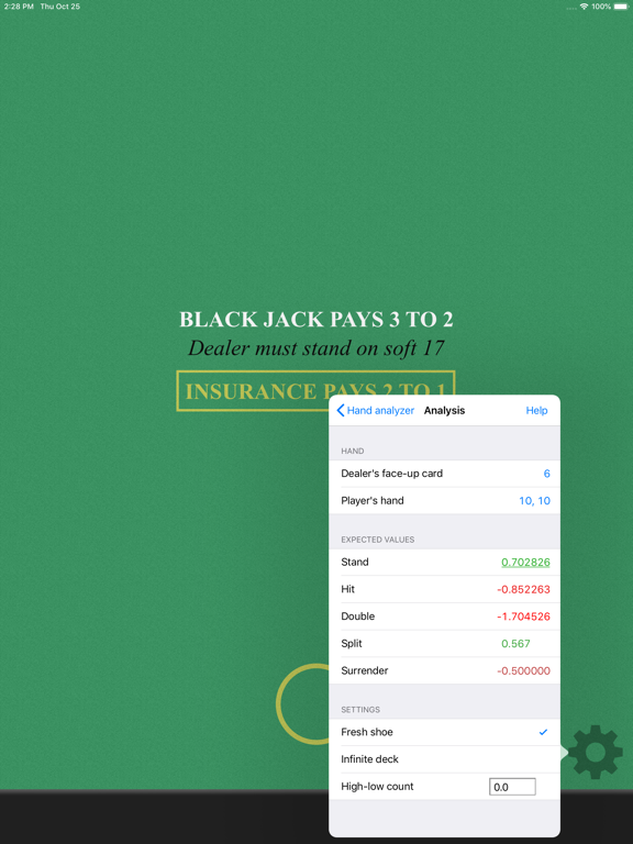 Screenshot #5 for Blackjack Shark