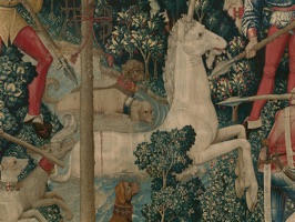 Join the de la Rochefoucauld and Rockefeller families in owning the most wonderful tapestries ever made, the Unicorn Tapestries, or at least their sticker cutouts, including a