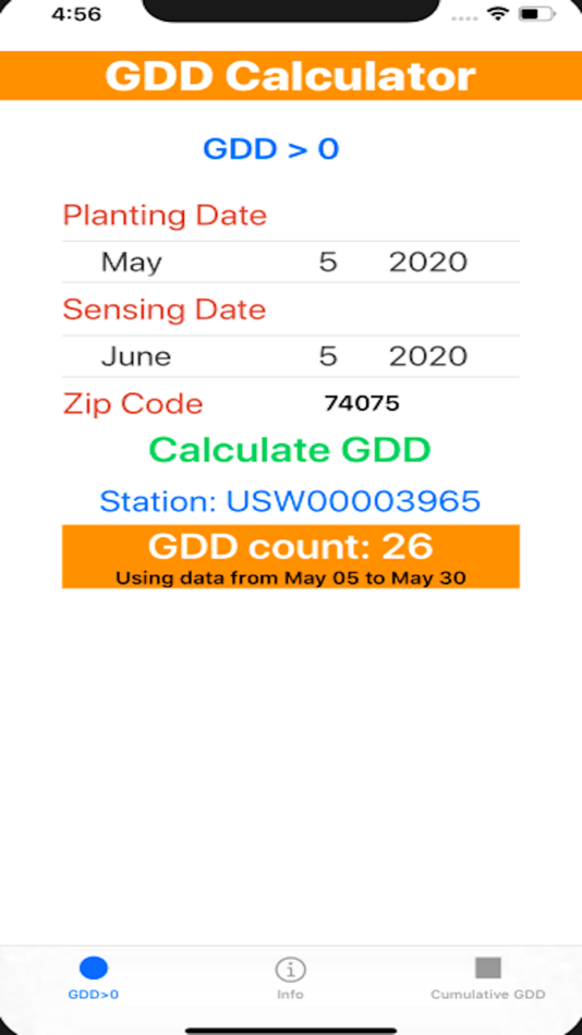 #4. Growing Degree Days Calculator (iOS) 由: Oklahoma State University