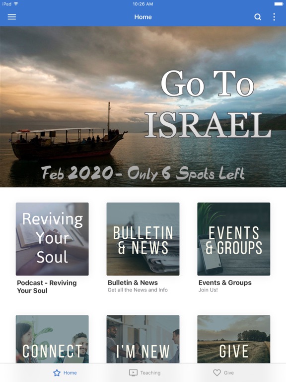 Calvary Chapel Nuevo iPad screenshot 1 - Lifestyle app