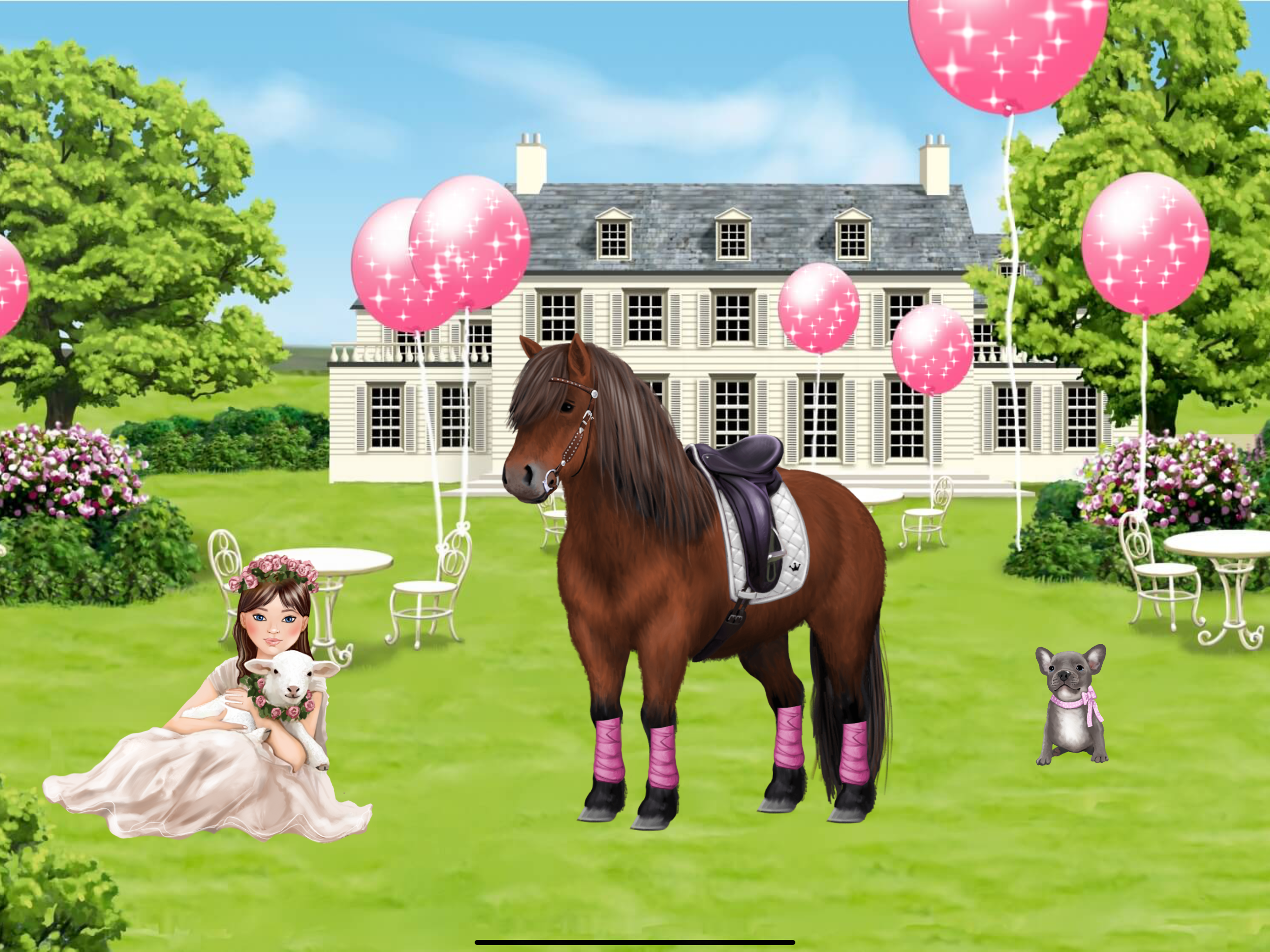 Pony und Reiter Anziehspass