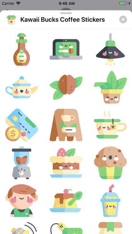 Kawaii Bucks Coffee Stickers