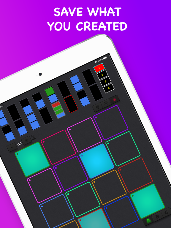 Drum & Rhythm Pad - Beat Maker iPad screenshot 5 - Music app