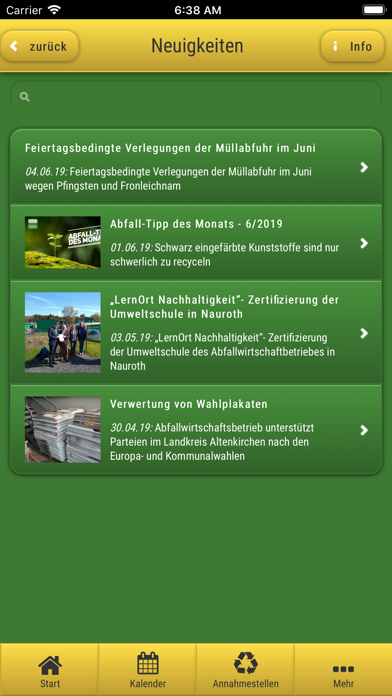 AWB Altenkirchen Abfall-App Screenshot