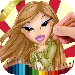 Coloring Book Fashion Doll