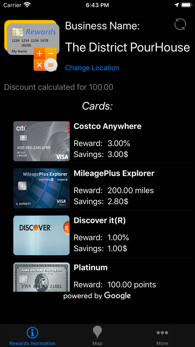 Which-Card Screenshot
