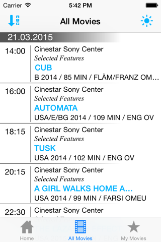 Fantasy Filmfest Planer screenshot 2