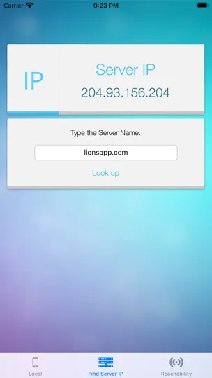 Captura de pantalla de Buscar IP en iPhone 2