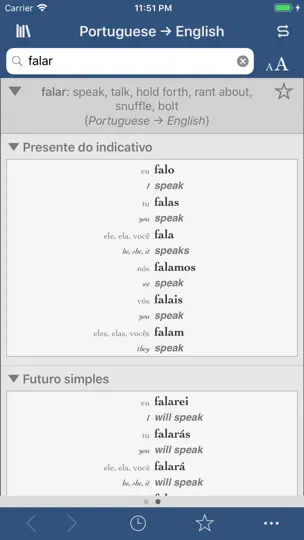 Ultralingua Portuguese-English iPhone-skjermbilde 2