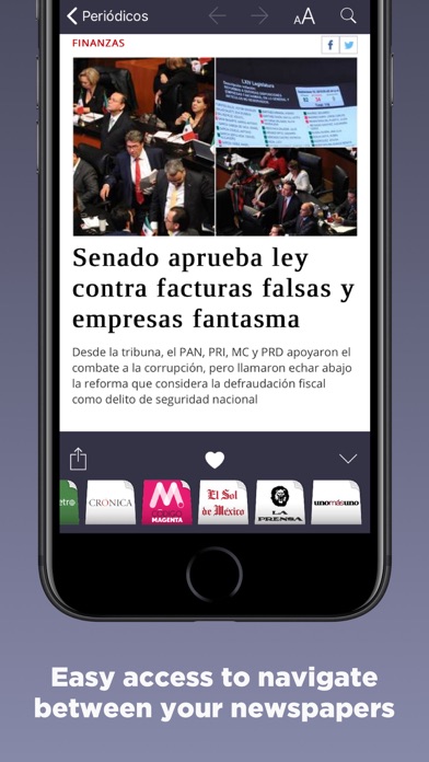 Mexican Newspapers Screenshot