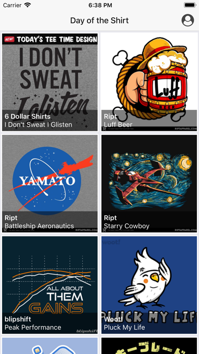Day of the Shirt Screenshot 1 - AppWisp.com Day of the Shirt Screenshot 1 - AppWisp.com