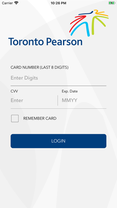 Toronto Pearson BalanceChecker Screenshot