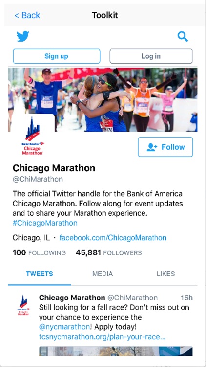 Marathon Map for Chicago