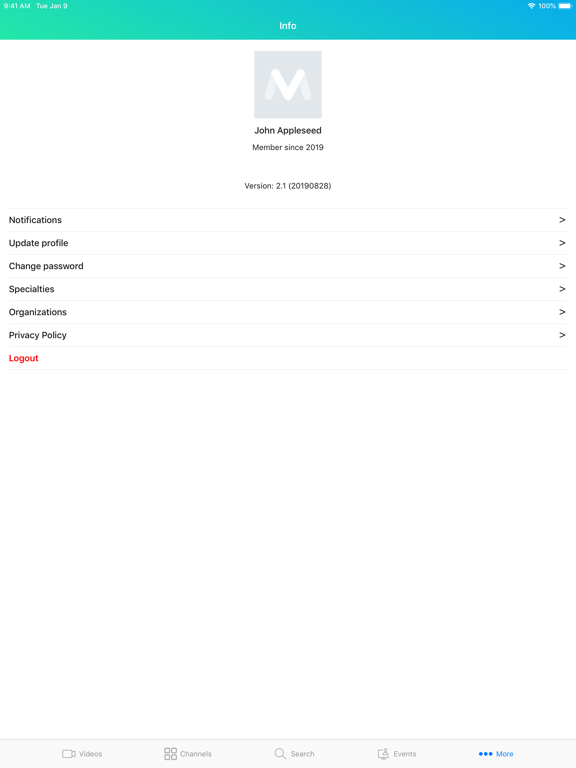 VuMedi iPad screenshot 5 - Medical app