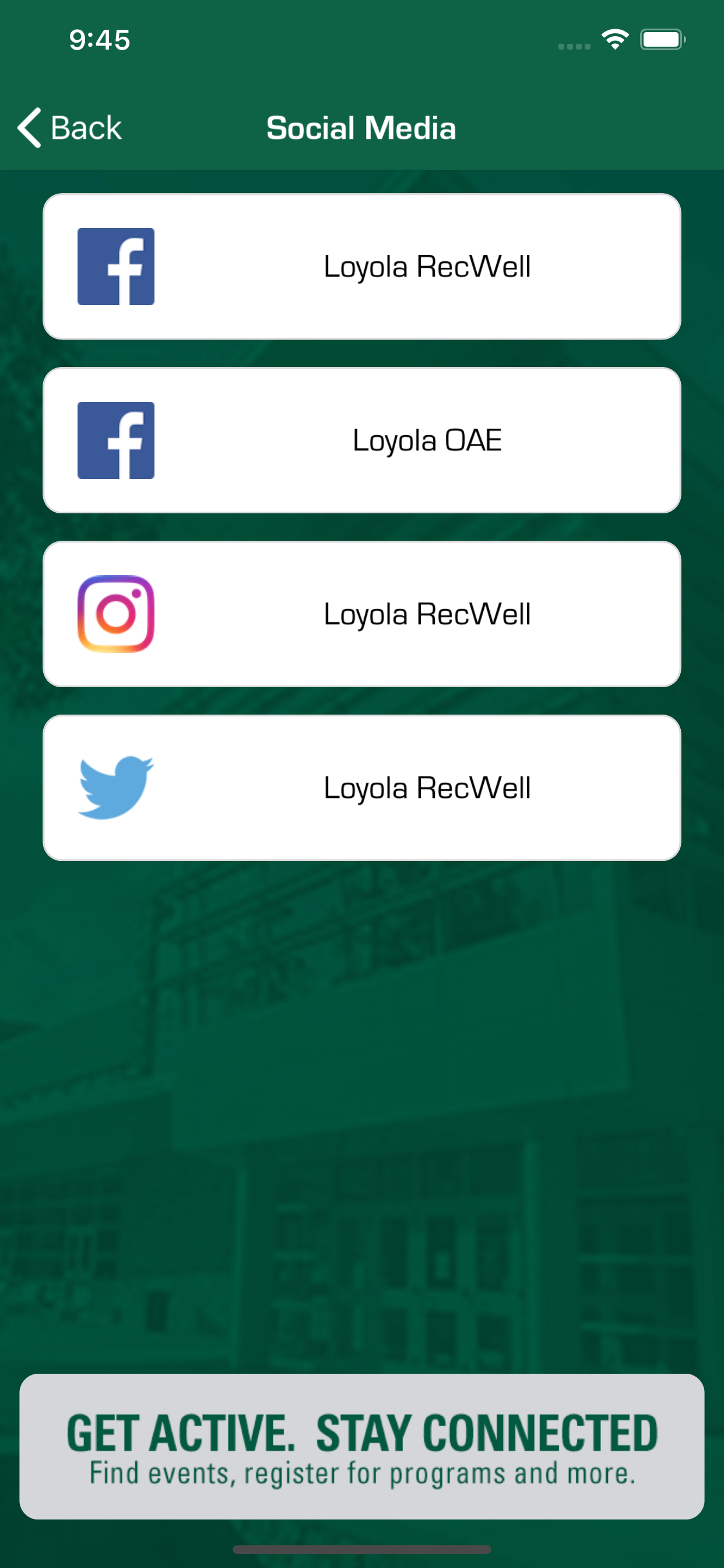 Loyola Recreation & Wellness screenshot 3