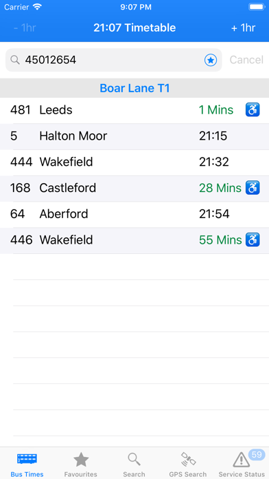 Screenshot #1 pour Bus Times - Yorkshire