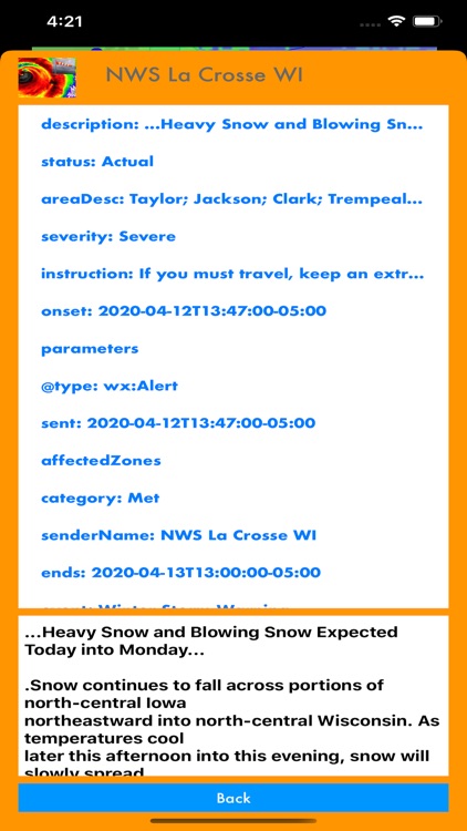 Instant NOAA Alerts 3D Lite screenshot-7