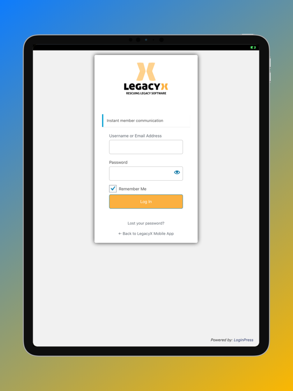 Screenshot #4 pour LegacyX Member Portal