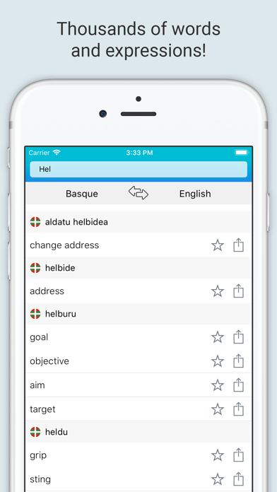 English Basque Dictionary+ screenshot 3