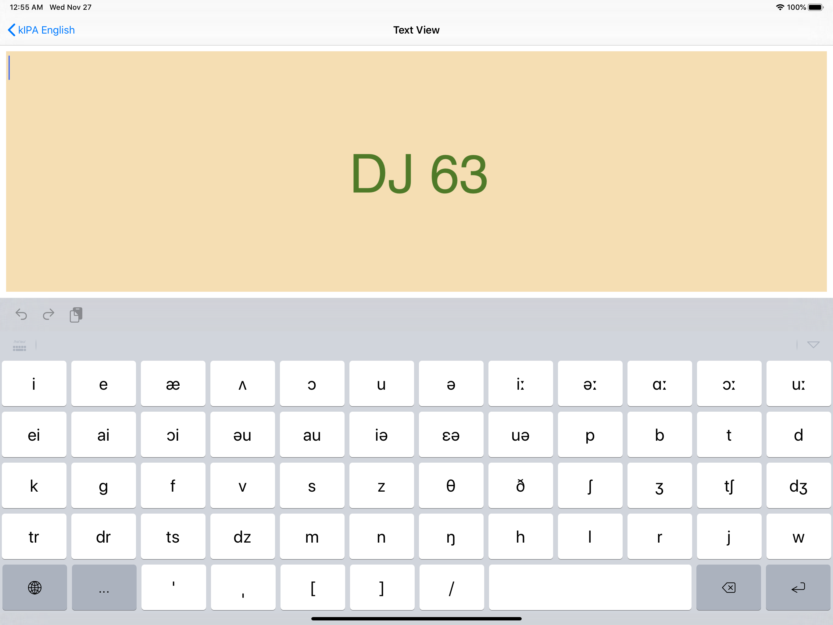 kIPA English - Keyboard